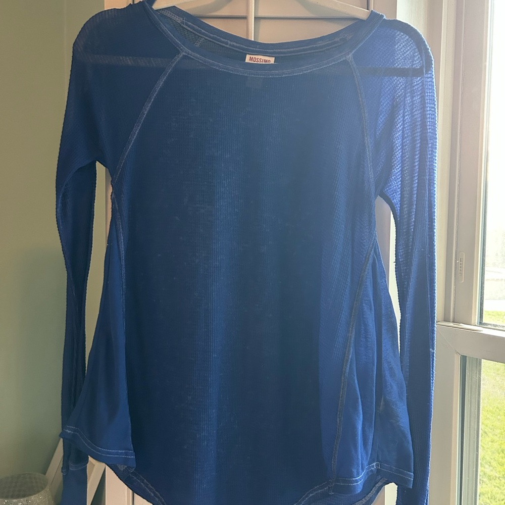 Mossimo Supply Co. Royal Blue Long Sleeve Tee